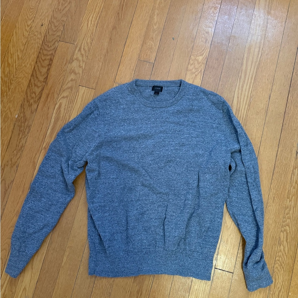 J. Crew Men's Heather Gray Crewneck Sweater